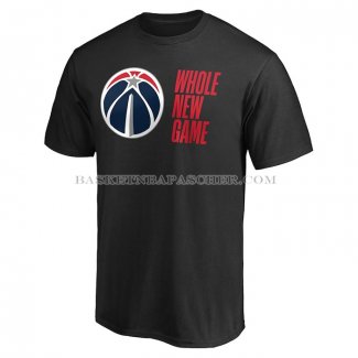 Maillot Manche Courte Washington Wizards Whole New Game Noir