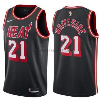 Maillot Miami Heat Hassan 2017-18 Blancside Classic 2017-18 Noir