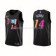 Maillot Miami Heat Tyler Herro NO 14 Ville 2021-22 Noir