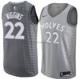 Maillot Minnesota Timberwolves Andrew Wiggins Ville 2018 Gris