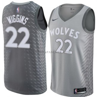 Maillot Minnesota Timberwolves Andrew Wiggins Ville 2018 Gris