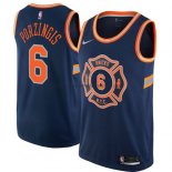 Maillot New York Knicks Porzingis Ciudad 2017-18 Bleu