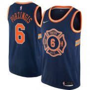 Maillot New York Knicks Porzingis Ciudad 2017-18 Bleu