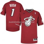 Maillot Noel Miami Heat Bosh 2013 Rouge
