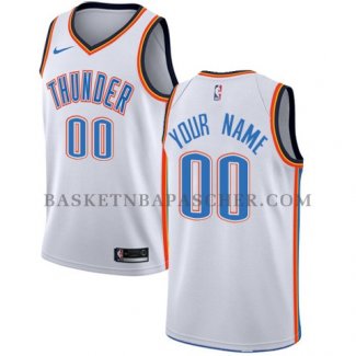 Maillot Oklahoma City Thunder Personnalise 2017-18 Blanc