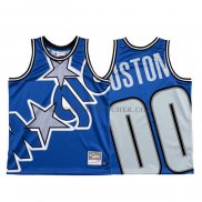 Maillot Orlando Magic Personnalise Mitchell & Ness Big Face Bleu