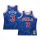 Maillot Philadelphia 76ers Allen Iverson NO 3 Asian Heritage Throwback 1996-97 Bleu
