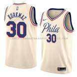 Maillot Philadelphia 76ers Furkan Korkmaz Ciudad 2018 Crema
