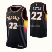 Maillot Phoenix Suns Deandre Ayton NO 22 75th Anniversary 2022 Noir
