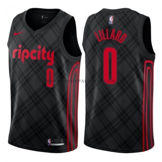 Maillot Portland Trail Blazers Damian Lillard Ciudad Noir