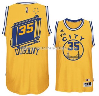 Maillot Retro City Bus Golden State Warriors Durant Jaune