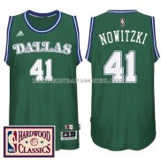 Maillot Retro Dallas Mavericks Nowitzki Vert
