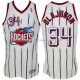 Maillot Retro Houston Rockets Olajuwon Blanc