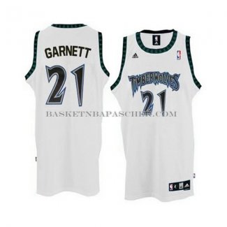 Maillot Retro Minnesota Timberwolves Garnett Blanc