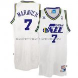 Maillot Retro Utah Jazz Maravich Blanc Maillot Retro Utah Jazz Maravich Blanc