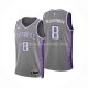 Maillot Sacramento Kings Matthew Dellavedova NO 8 Ville 2022-23 Gris