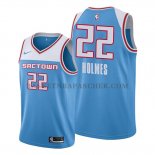 Maillot Sacramento Kings Richaun Holmes Ville Bleu