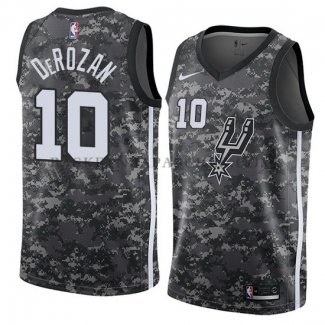 Maillot San Antonio Spurs Demar Derozan Ciudad 10 2018-19 Gris