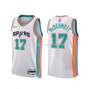 Maillot San Antonio Spurs Doug Mcdermott NO 17 Ville 2021-22 Blanc
