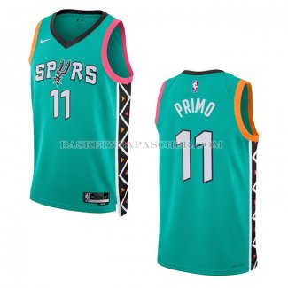 Maillot San Antonio Spurs Joshua Primo NO 11 Ville 2022-23 Vert