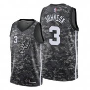 Maillot San Antonio Spurs Keldon Johnson Ville 2019-20 Camuflaje