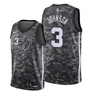 Maillot San Antonio Spurs Keldon Johnson Ville 2019-20 Camuflaje