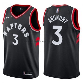 Maillot Toronto Raptors Og Anunoby Statehombret 2017-18 Noir