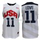 Maillot USA 2012 Love Blanc