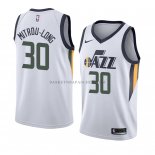 Maillot Utah Jazz Naz Mitrou-long Association 2018 Blanc Maillot Utah Jazz Naz Mitrou-long Association 2018 Blanc