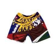 Short Los Angeles Lakers Mitchell & Ness Big Face Rainbow