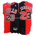 Maillot Authentique Chicago Bulls Jordan Rouge Noir