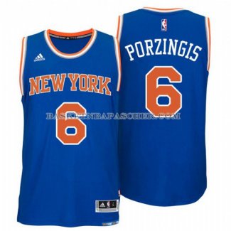 Maillot Authentique New York Knicks Porzingis Bleu