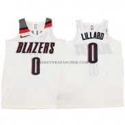 Maillot Authentique Portland Trail Blazers Lillard 2017-18 Blanc