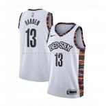 Maillot Brooklyn Nets James Hardenl Ville 2020 Blanc Maillot Brooklyn Nets James Hardenl Ville 2020 Blanc