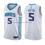 Maillot Charlotte Hornets Nicolas Batum Association 2017-18 Blan