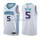Maillot Charlotte Hornets Nicolas Batum Association 2017-18 Blan