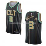 Maillot Charlotte Hornets Terry Rozier III NO 3 Ville 2022-23 Noir