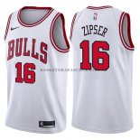 Maillot Chicago Bulls Paul Zipser Association 2017-18 Blanc