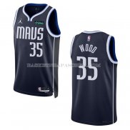 Maillot Dallas Mavericks Christian Wood NO 35 Statement 2022-23 Bleu