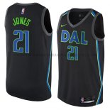 Maillot Dallas Mavericks Jalen Jones Ciudad 2018 Noir