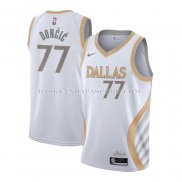 Maillot Dallas Mavericks Luka Doncic Ville 2020-21 Blanc