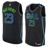 Maillot Dallas Mavericks Wesley Matthews Ciudad 2018 Noir