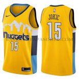 Maillot Denver Nuggets Nikola Jokic Statement 2017-18 Jaune Maillot Denver Nuggets Nikola Jokic Statement 2017-18 Jaune