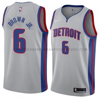 Maillot Detroit Pistons Bruce Brown Jr. Statement 2018 Gris
