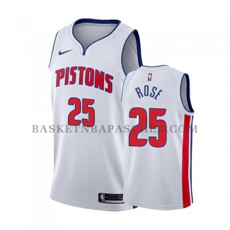 Maillot Detroit Pistons Derrick Rose Association 2018-19 Blanc