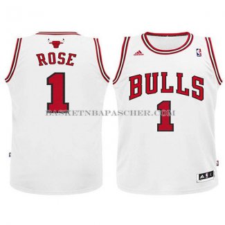 Maillot Enfant Chicago Bulls Rose Blanc