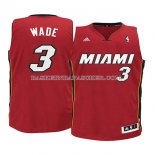 Maillot Enfant Miami Heat Wade Rouge