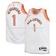 Maillot Enfant San Antonio Spurs Victor Wembanyama NO 1 Ville 2023-24 Blanc