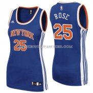 Maillot Femme New York Knicks Rose Bleu