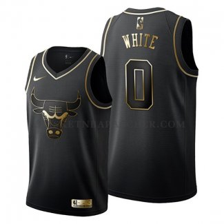 Maillot Golden Edition Chicago Bulls Coby White Noir